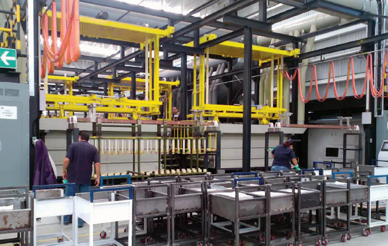 निकल क्रोमियम सहायक उपकरण स्वचालित चढ़ाना लाइन OEM